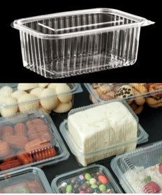 Resim Kalbi Ticaret Plastik Sızdırmaz Kap 1500 gr 100 Adet Sızdırmaz Kap Şeffaf Kullan At Kase Plastik Kapaklı Kase 