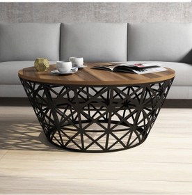 Resim Stil Metal Ferforje Orta Sehpa 