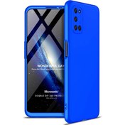 Resim Oppo A72 Kılıf Double Dip 360 Protective Mavi Microsonic