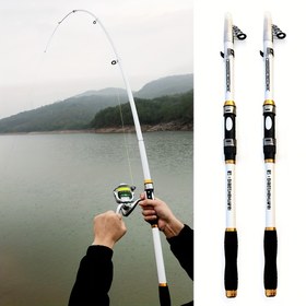 Resim Ultra Dayanıklı Uzun Mesafe Atma Balıkçılık Çubuğu 210.01cm-3.6metre, Taşınabilir Teleskopik Sert Karbon Fiber Deniz Çubuğu, Ağır Hizmet Gücü, Orta Eylem, Büyük Balıkların Sürükleme Balıkçılığı İçin Uygun, Tüm Su Gövdelerine Uygulanabilir 
