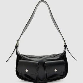 Resim Shule Bags Diana Vintage Baget Çanta Siyah Siyah 