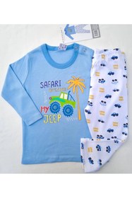 Resim ICEFIELDS %100 Pamuk Erkek Bebek Pijama Takımı 