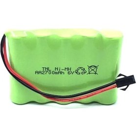 Resim 6V 2700Mah Oyuncak Araba Bataryası Siyah Soketli+Usb Şarj Cihazı 