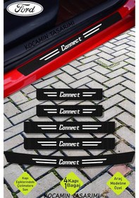 Resim Ford Connect Araç Kapı Ve Bagaj Eşiği İçin Çizilmeye Dayanıklı Karbon Folyo Koruma Seti Connect Yazılı 