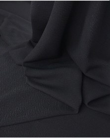 Resim Siyah Renkte Krep Kumaş En: 140cm-11435 