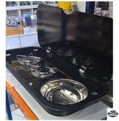 Resim Kombinasyon İkili Ocak Evyeli 76x36.5 Cm Yatek Karavan Tekne 