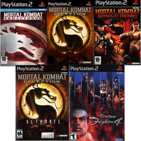 Resim Playstatıon 2 Mortal Kombat Serisi 5 Li DVD Sadece Çipli Cihazlar Için Tam Sürümdür 