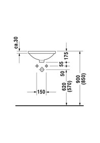 Resim Duravit Archıtec Lavabo 400 MM Cap 0468400000 