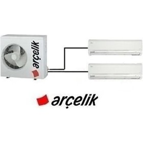 Resim Arçelik ZM30105-1824 30000 BTU 1 Dış + 2 İç Ünite (18+24) Duvar Tipi Multi Inverter Klima 