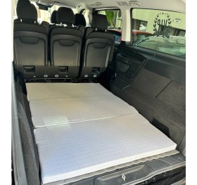 Resim Araç Yatağı Sünger Katlanabilir Oto Yatağı Üniversal 120X180X6 Cm-Tesla ve Birçok Modele Uygun-Gri 