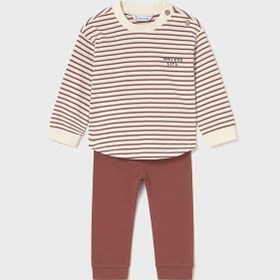 Resim Mayoral Kız Bebek Tayt Sweat Takım Kahverengi 