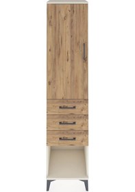 Resim Hyperion Dolap Tek Raflı 3 Çekmeceli Tek Askılı 44x44x195 Aytaşı-çam Aytası 