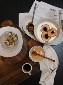 Resim Native Birch El Yapımı Seramik 2'li Espresso Fincanı - Krem 
