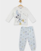 Resim Mickey Mouse Lisanslı Erkek Bebek Pijama Takımı 19950 9 - 12 Ay 