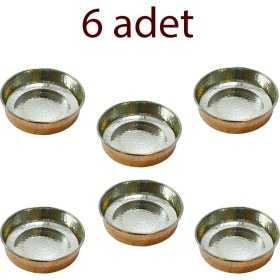 Resim Efemir Bakır Kahvaltılık ve Çerezlik 6’lı Set 