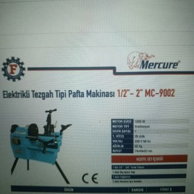 Resim Mercure Elekririkli Tezgah Pafta Makinesi 1/2'-2'' 