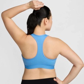 Resim Nike Swoosh Dri Fit Orta Destekli Sabit Pedli Kadın Sporcu Sütyeni | DX6821 