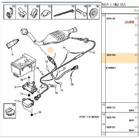 Resim Bosch Oksijen Sensörü 106 206 306 Xsara Saxo (0258986506-1628.AA) 