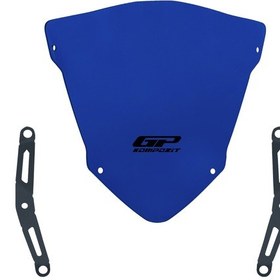 Resim Gp Kompozit Yamaha Mt-25 2020-2026 Uyumlu Spor Ön Cam Mavi 23cm 