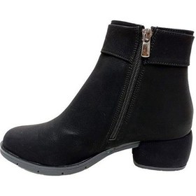Resim Erbay 513 Yağlı Deri Trend Fashion Kadın Bot Siyah 