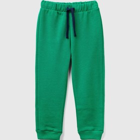 Resim Benetton Erkek Bebek Yeşil Arka Cebi Logo Eşofman Altı - 12-18 Ay 