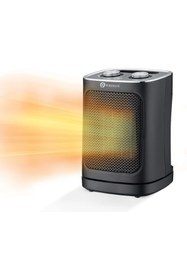 Resim PureMate Seramik Fanlı Isıtıcı, 2 Isıtma Ayarlı 1800W Taşınabilir Elektrikli Isıtıcı 