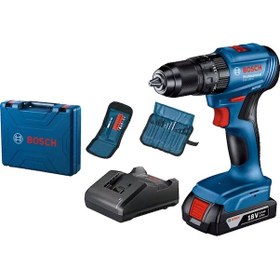 Resim Bosch Professional GSB 185-Li 2.0 Ah Tek Akülü Kömürsüz Motor Darbeli Matkap + 23 Parça Aksesuar Set - 06019K3102 