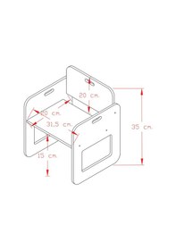 Resim Minera Serçe Model 0-18 Ay Yenidoğan Ahşap Montessori Aktivite Sandalyesi (1 Sandalye) 