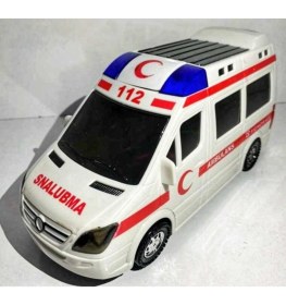 Resim Kardelen Pilli Ambulans Büyük Boy Sesli Işıklı Ambulans 