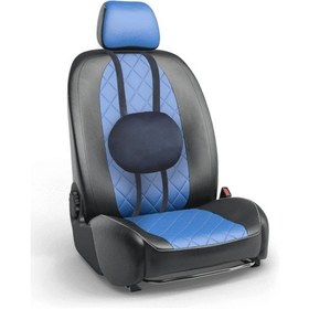 Resim Lüx Ortopedik Sırt Minderi Araç Koltuk Sandalye Bel Yastığı Bel Desteği Bel Minderi Küçükminder 