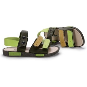 Resim Kiko Kids Şb 2255-60 Günlük Erkek Çocuk Sandalet Terlik Haki - Ye 32 