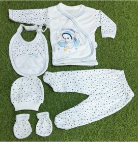 Resim Sönmez Baby Dream Hing Desenli Penye Beşli Set Bebe Takımı 