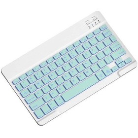 Resim Uyumlu 10 İnç Arkadan Aydınlatmalı Klavye Bluetooth Taşınabilir Mini Sessiz Klavye D S1735 Ratetime Diğer 