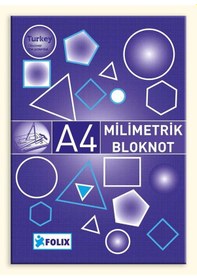 Resim MİLİMETRİK Bloknot A4 MAVİ 30 Yaprak 