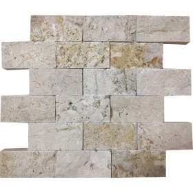 Resim Markataş 5X10 Fileli Rustik Traverten Patlatma Taş Denizli 