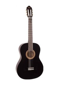 Resim Valencia Vc103tbk 3/4 Klasik Gitar - Siyah Başlangıç Seviyesi Sap Ayar Çeliği Truss Rod , Şık Parlak Siyah Kaplama, Ortaokul Çağına Uygun Skala Uzunluğu Ve Yüksek Dayanıklılık 