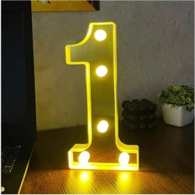 Resim Normadia Büyük Boy LED Işıklı 3D Rakam Sayı Doğum Günü Kutlama Dekoru 