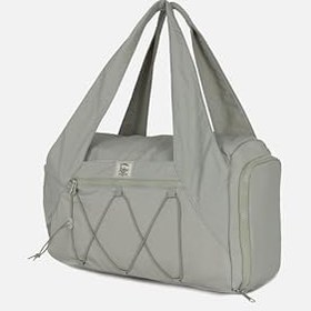 Resim Icone Kadın Spor ve Yoga Çantası,%100 Polyester, Çok Cepli, Ayakkabı Bölmeli, Fermuarlı Ön Cep (GRİ) 
