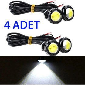 Resim Leader Kartal Göz LED 4 Adet Ayna Altı LED Eagle Eye Beyaz Ayna LED 