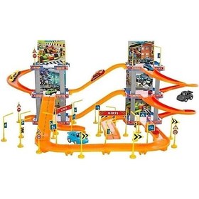 Resim Oyuncak Garaj Seti Garaj 6 Katlı 83 Parça 