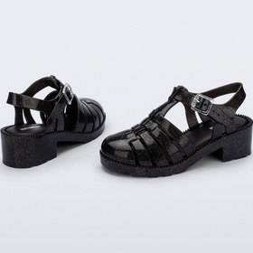 Resim Mini Melissa Possession Heel Infantil Simli Siyah Kız Çocuk Sandaleti | 31-35 Numara | Melflex® Vegan | İkonik Kokulu - 3 