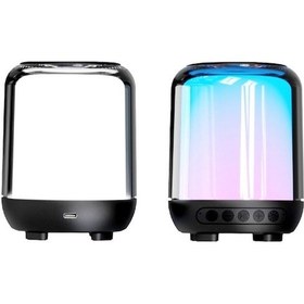 Resim Renkli Işık Ve Beyaz Gürültü İle Rahat Uyku İçin Bluetooth Hoparlör Bl03 - 1500mah Pil, 20 Ses Seçeneği, 15/30/60 Dakika Zamanlayıcı - Siyah 