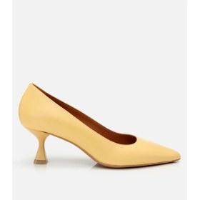 Resim Hotiç 01AYH304150A520 Deri Sarı Kadın Stiletto 