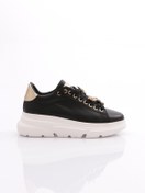 Resim Dgn Kadın Kalın Taban Arı Tokalı Sneakers Ayakkabı Siyah-beyaz 15299633118 