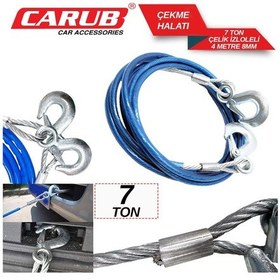 Resim Carub Çekme Halatı 7 Ton Çelik İzoleli 4 Mt 