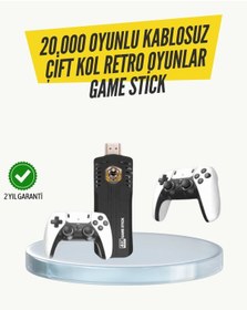 Resim Kablosuz Retro Oyun Konsolu Geniş Oyun Kütüphanesi Ve Hd Görüntü İle Sonsuz Eğlence 