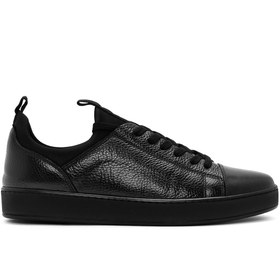 Resim Derimod Erkek Siyah Bağcıklı Deri Casual Sneaker,Kışlık Spor Ayakkabı 25WFD6300FT 