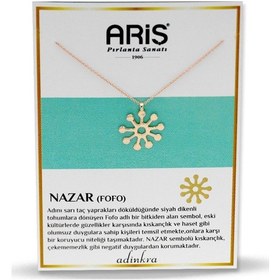 Resim Ariş Nazar Sembolü Altın Kolye Foto 
