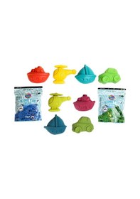 Resim Mammacomica Dough Kinetik Kum Taşıtlar Seti Karışık 