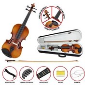 Resim Jwin VL-800S 4/4 Çantalı Tam Boy Keman Seti - Mat Ahşap 